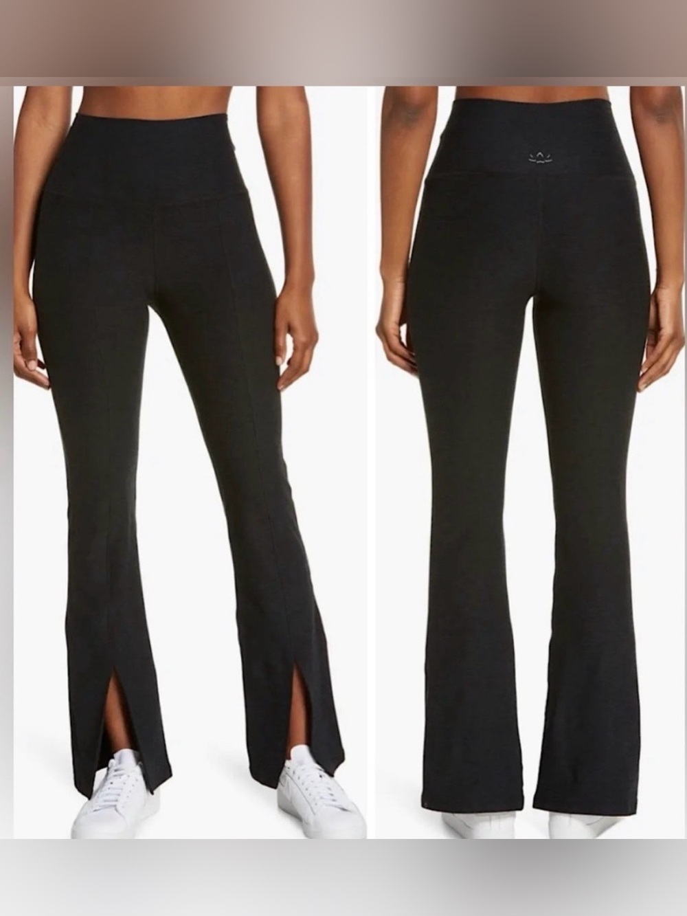Beyond Yoga Make The Cut Spacedye Split Hem Pants in Darkest Night | Medium